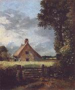 John Constable A cottage in a cornfield oil